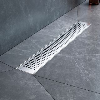 Душевой лоток AM.PM MasterFlow 50 W01SC-P11-050-01SB с решеткой Хром матовый Cut Gradient